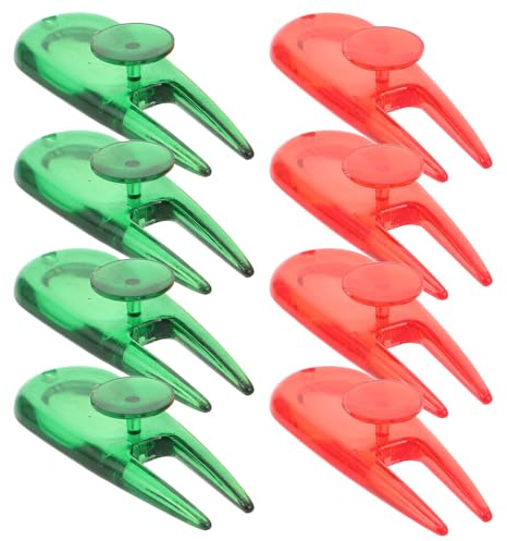 MUSISALY 8 Pezzi Strumento per Forchetta da Golf Marcatore di Palline Strumento per Divot Forchetta per Riparazione di Divot da Golf Accessori per Strumenti