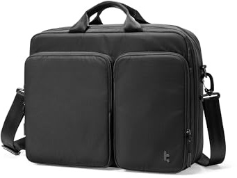 tomtoc Laptopväska 13–16,2 tum, arbetsväska för män med axelrem | Axelväska med utökbar förvaring för tillbehör & dokument, vattentåligt återvunnet material, robust datorväska