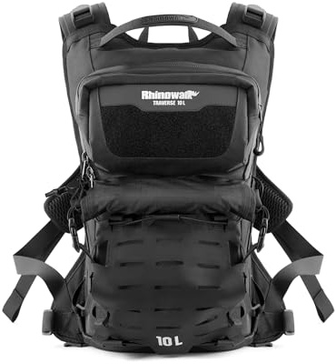 Rhinowalk Motorrad Rucksack Regenschutz Trinkblasen Loch Motorrad Fahrradrucksack Sportrucksack Laptop Backpack für Wandern Klettern, Fahrradfahren, Laufsport, Camping