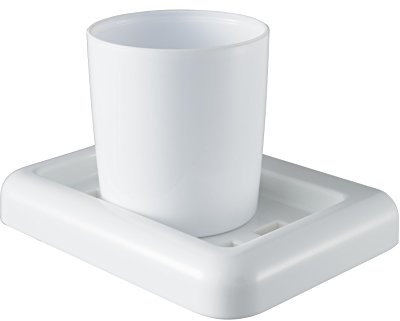 Haceka Yoly 1137987 Becherhalter, Duroplast, Weiß