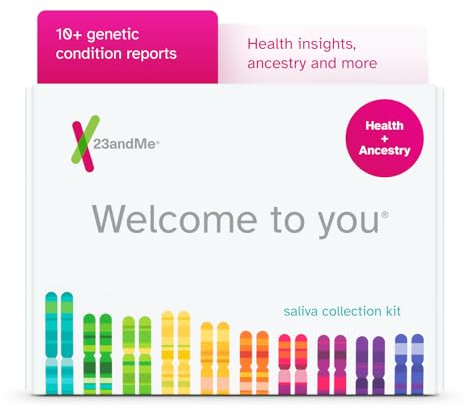 23andMe Health + Ancestry Service: DNA Test Kit, FDA-Authorized Reports, Genetic Test, Health Predispositions, Carrier Status, Family Tree (Before You Buy See Important Test Info Below)