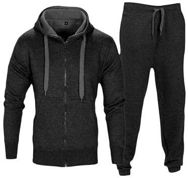 shelikes Mens Track Suit Set Camouflage Fleece Army Hooded Hood Top Joggers Bottom Tracksuit Sweatsuit Jogging Joggers Set