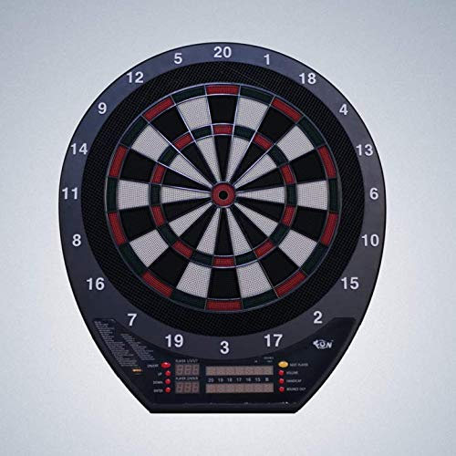 Ex-Pro The Man Cave Project Electronic Dartboard, Full Size Dart Board with Built In Eight Player Score System and 6 Darts