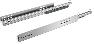 Hettich Quadro V6 – Silent System – 470 mm – EB 9,5 mm – Stahl – Montage unter Schublade