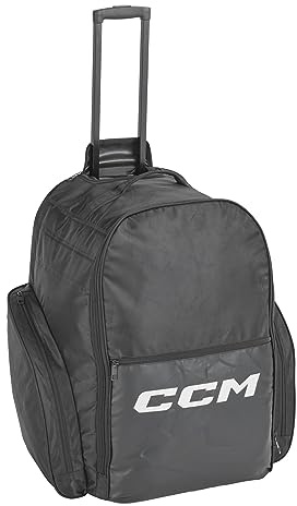 CCM 490 Wheeled Hockey Backpack Bag, Black