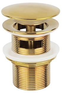 Freistehender Badewannen-Ablaufstopfen, gebürstetes Gold, kompatibel mit freistehenden Badewannen-Ablaufgarnituren