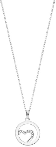 LOTUS SILVER Collar Mujer Plata de Ley 925 - Colgante de Acabado Brillo - Acabado Refinado LP1844-1/1 - Collares Mujer Special Prices - Regalo de Cumpleaños, Aniversario, San Valentín, Madre y más