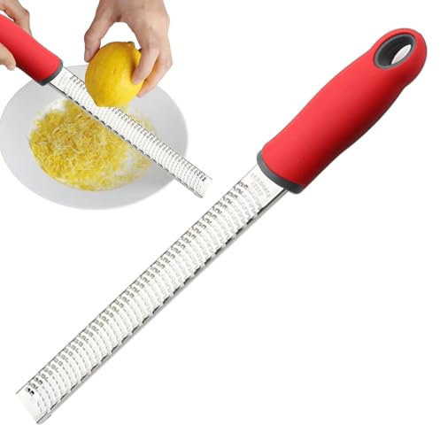 Zesteur D'Agrumes & Râpe À Fromage Manuelle, Rappe A Fromage Manuelle Zesteur Agrumes Râpe Alimentaire En Acier Inoxydable Avec Couvercle De Protection Et Brosse De Nettoyage