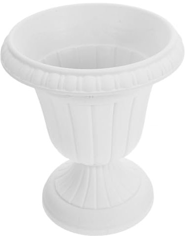 SEWOART Fioriera Alta Piedistallo Vas Fiori Da Esterno in Stile Romano Antico Fioriera Da Giardino Per Decorazioni