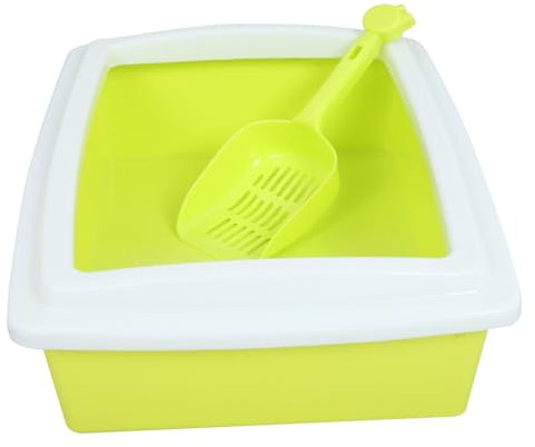 BESPORTBLE Halbgeschlossenes Katzentoilettenbecken Schaufel Spritzwassergeschützt Für Kätzchen Und Ausgewachsene Katzen Einfach Zu Reinigen Und Langlebig