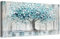 Grande Stampa su tela con cornice Teal blu albero della vita Astratto Pittura Quadri su tela Quadri Moderni Poster da parete Immagine Casa Decorazioni da parete Soggiorno Camera da letto 50x100cm