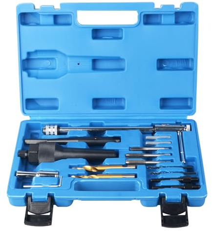 DAYUAN glödstift byter reparationsverktygssats med CDI 8 mm & 10 mm | M8 x 1 mm, M10 x 1 mm, för svåra eller skadade glödstift, säker borttagning, innehåller alla nödvändiga tillbehör