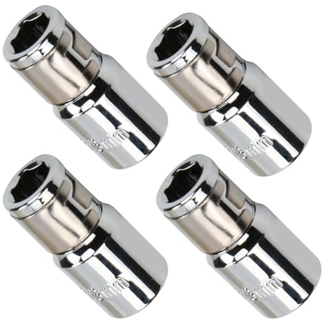 FENGCHUANG 4 st 1/4 tum fyrkantigt hål till 1/4 tum hexomvandlare 25 mm längd metall hylsa bitar adapter skruvmejsel tillbehör