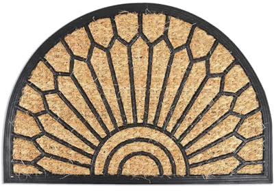 Lavish Label Semicircle Coconut Fibre Doormat, Chalice Design (60 x 40cm)