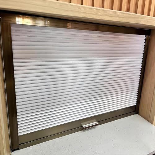 Infällbar skjutdörr - Flexibel vikbar väggskåp med serveringslucka för inomhus-/utomhusbruk - Bärbar ersättningsgrind för köksfönster/matvagn (140x130cm)