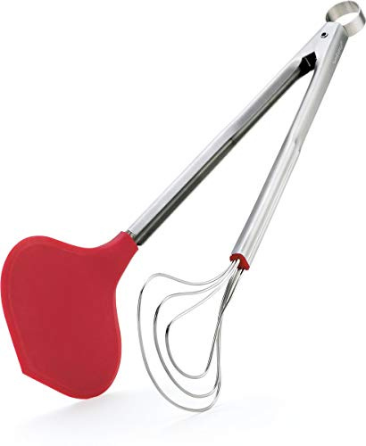 Cuisipro 14.5 Inch Fish Tongs, Red