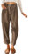 Cordhose Damen Casual High Waist Tapered Hose Baumwoll Gerades Bein Hosen Einfarbig Freizeithosen mit Taschen (Braun, XL)