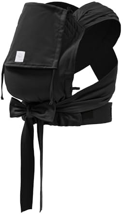 Stokke Limas Babytrage Black (OCS) - Half Buckle Babytrage für Neugeborenee - Drei Trageoptionen - Sicher von Geburt an & bis zu 15 kg