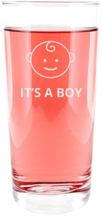 Ocadeau Bicchiere da sciroppo personalizzato - Bicchiere per bambini personalizzato - Bicchiere da long drink personalizzato con testo inciso