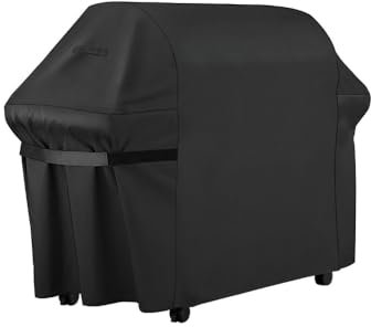 HIOQFR Grillabdeckung Wetterfest 210D Oxford BBQ Grill Abdeckhaube Wasserdicht Grill Hülle Abdeckung Gasgrill Staubdicht Schutzhülle Grillabdeckung Universal BBQ Abdeckung Cover Schutzhülle 145x61x117