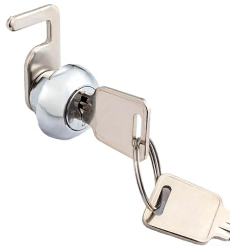 Entgoinggo Kassenschloss Schubladenschloss Schnellclip Nockenschloss für POS-Schubladen Kassetten Metallschränke Fitnessstudio Schließfächer Flugboxen (B)