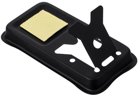 ULTECHNOVO Soporte De Soldador De Metal Resistente Con Base De Esponja Soporte Antideslizante Para Proyectos De Electrónica y Bricolaje Para Taller y Manualidades