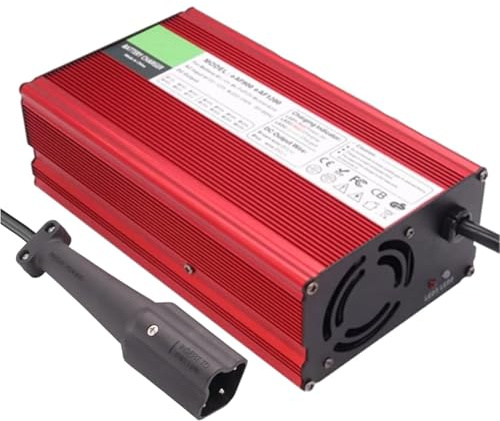 WLEJSL Caricabatterie al Piombo 48V 15A con Diverse Opzioni di Spina per Golf Cart. Caricabatterie di Mantenimento 48V per Club Car da 48 Volt, Golf Cart EZGO, Golf Cart RXV e Txt,A2,B4