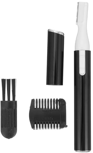 Tofficu Elektrischer Augenbrauenrasierer Damen Handlicher Gesichtshaarentferner mit Kamm und Bürste Präziser Haartrimmer für Augenbrauen Lippen und Körper Tragbar für Sanfte Pflege