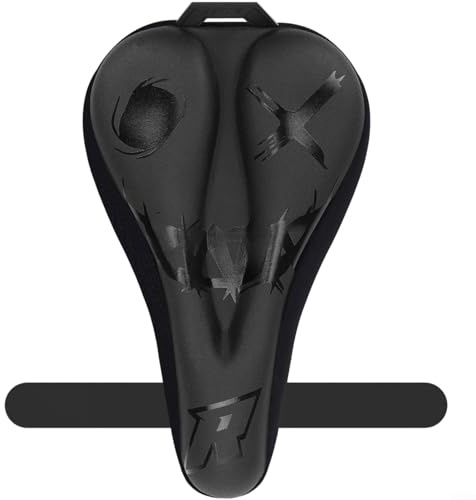 ComfyHarbor Copertura per sella della bicicletta, copertura elastica in gel di silicone, copertura completa ammortizzante, con retro antiscivolo, per selle sottili in fibra di carbonio, 29 x 18,5 cm
