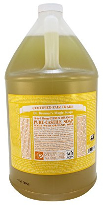 Dr. Bronner's Organic Castile Liquid Soap Citrus Orange 128 Oz Liquid