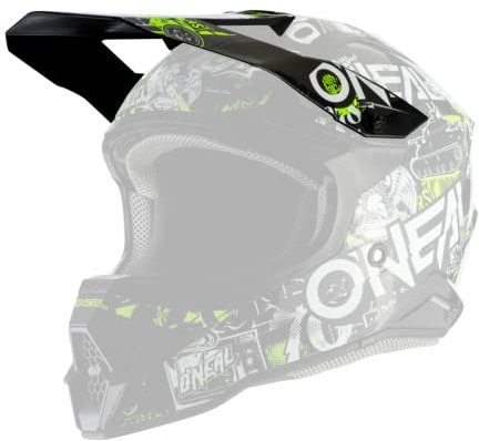 O'NEAL | Casco da motocross | Motocross Enduro | Standard di sicurezza ECE 22.05, calotta in ABS, prese d'aria per un'ottima ventilazione e raffreddamento | 3SRS Helmet Attack 2.0 | Adulto