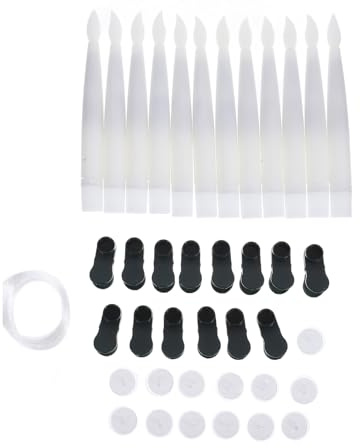 Sosoport Set 12 Candele LED Coniche Bianche Calde per Albero di Natale Finto con Clip Ganci e Filo da 20m per Decorazioni Natalizie e Halloween Candele Elettriche da Appendere per