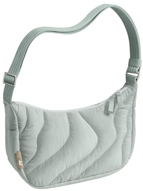 tomtoc 3,5-9 L Puffer Sling Crossbody väska dam nylon Moon Bag | Modern handväska med bekväm axelrem, inre fack för mobiltelefon & dagliga behov