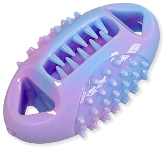 ETIALURE Jouets à Mâcher Roses pour Chiots, Jouets à Mâcher pour Petits Chiens, Mangeoire Lente pour Animaux de Compagnie pour Réduire L'ennui, Convient aux Chiots et aux Petits Chiens (Ovale)