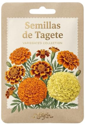 Tagete para Exterior con Floración Decorativa – Semillas de Tagete para Jardines y Huertos Urbanos DECOALIVE