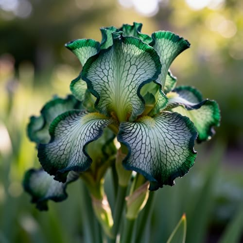 Bulbos de Iris.Fácil de cultivar. Otoño o primavera Excelente para plantar en interiores o exteriores.En maceta.iris bulbos，-4Rizomas-D