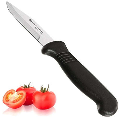 Taylors Eye Witness Sheffield Made Vegetable Paring Knife - Professional 6 cm Cutting Edge, Multi Use Knife, Ultra Fine Blade, Precision Ground from Razor Steel. Fiber Feel Handle, Excellent Grip