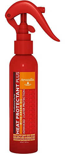 Arvazallia Heat Protectant Spray with Argan Oil - Professional Grade Thermal Protector, Leave-in Conditioner, Anti-frizz, and Shine Spray