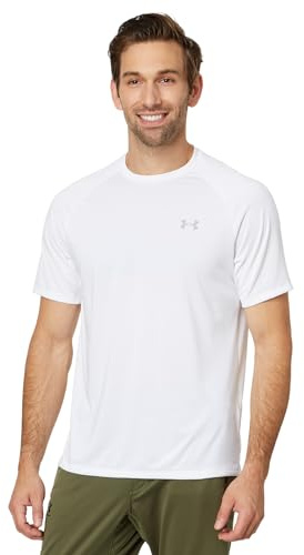 Under Armour Men's Tech 2.0 Short-Sleeve T-Shirt , White (100)/Overcast Gray, 4X-Large