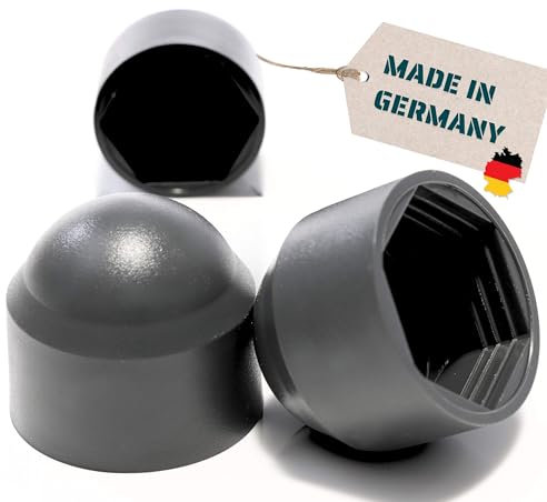 Yourkon Capuchon hexagonal, anthracite, capuchon de protection pour vis résistant aux UV, aux intempéries, respectueux de l'environnement, (50, M8)