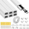 6 Pièces Conduit de Câbles PVC Goulotte, 40.3x1.5x0.9cm Goulotte Passe Cable, Goulotte Electrique pour Câbles, Cache Cable pour Cacher Les Câbles