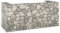 Furniture Select Gabion Mauer für Mülltonnen, verzinkter Stahl, 254 x 100 x 110 cm