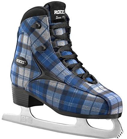 Roces Schlittschuhe Logger - Patines de Patinaje sobre Hielo, Color Azul/Gris, Talla 42