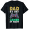 Dad By Day Gamer By Night Gaming Dad Jokes T-Shirt