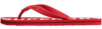 Superdry Herren CODE ESSENTIAL FLIP FLOP Flipflop, Risk Red, Small EU