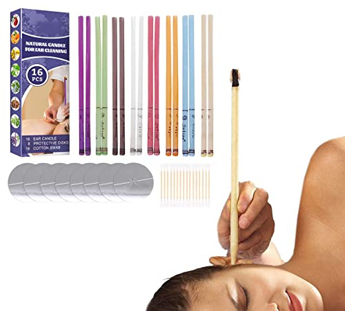 Luckxing Bougies Naturelles d'Cire d'oreille Bougie Cire d'oreille - Outil Nettoyage des Oreilles pour enlever la Cire des Bougies Auriculaires - Ensemble Bougies Auriculaires