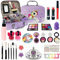 Trucchi Bambina Set, 27 Pezzi Valigetta Trucchi Unicorno Bambina, Sicuro e Lavabile Set Trucchi Bambina, Giochi Bambina, Natale, compleanno, Regali per Ragazze dai 4 ai 12 anni