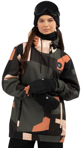 SIROKO - Snowboardjacke für Damen W1-W Sandboard - XXS - Schwarz/Braun