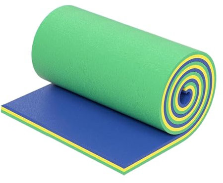 F Fityle Tappetino Galleggiante per Acqua Galleggianti Materasso Tappetino Galleggiante Letto Galleggiante Coperta in Schiuma Gioca a Galleggiante Zattera, Verde Giallo Blu