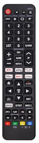 Riry New Replacement Universal Remote Control For LG TV’s with Six Quick-Access Buttons for LCD, LED, UHD, QLED TVs, Remote Control For All LG Tv, No Setup Required
